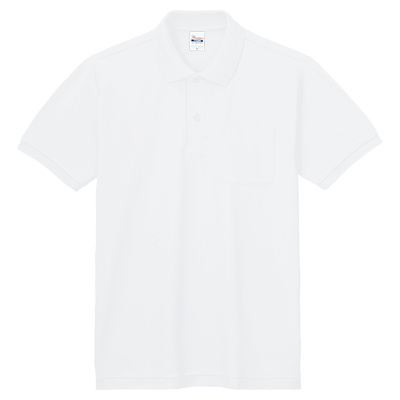 Printstar ホワイトポロシャツ Sサイズ 100-VP Printstar：100-VP｜5.8oz T/C ポロシャツ《ポケット付